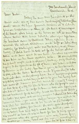 Letter from Eliza Morgan to Julia Morgan, May 26, 1901