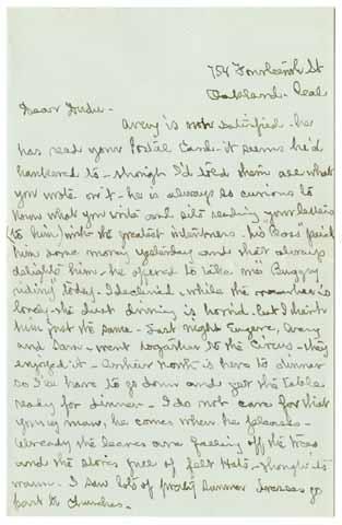 Letter from Eliza Morgan to Julia Morgan, August 25, 1901
