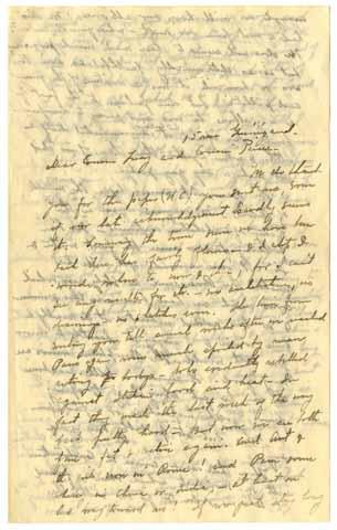 Letter from Julia Morgan to Cousin Lucy and Cousin Pierre Le Brun, November 21, 1899