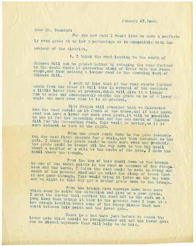 Letter from [Unknown] to Harry Tomkins, January 27, 1925