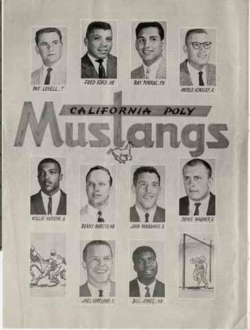 California Poly Mustangs [composite portrait, from page 4 of program]