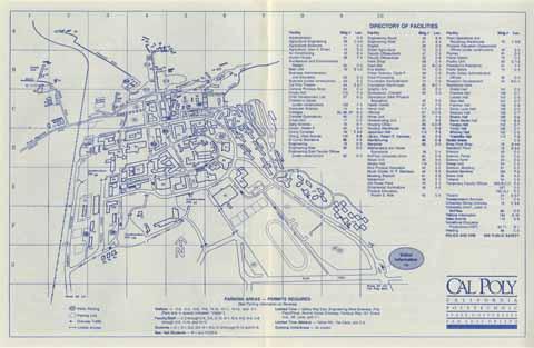 Cal Poly [campus map, circa 1991]