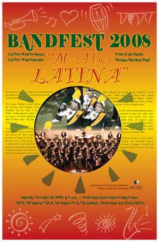 Bandfest 2008 concert flyer
